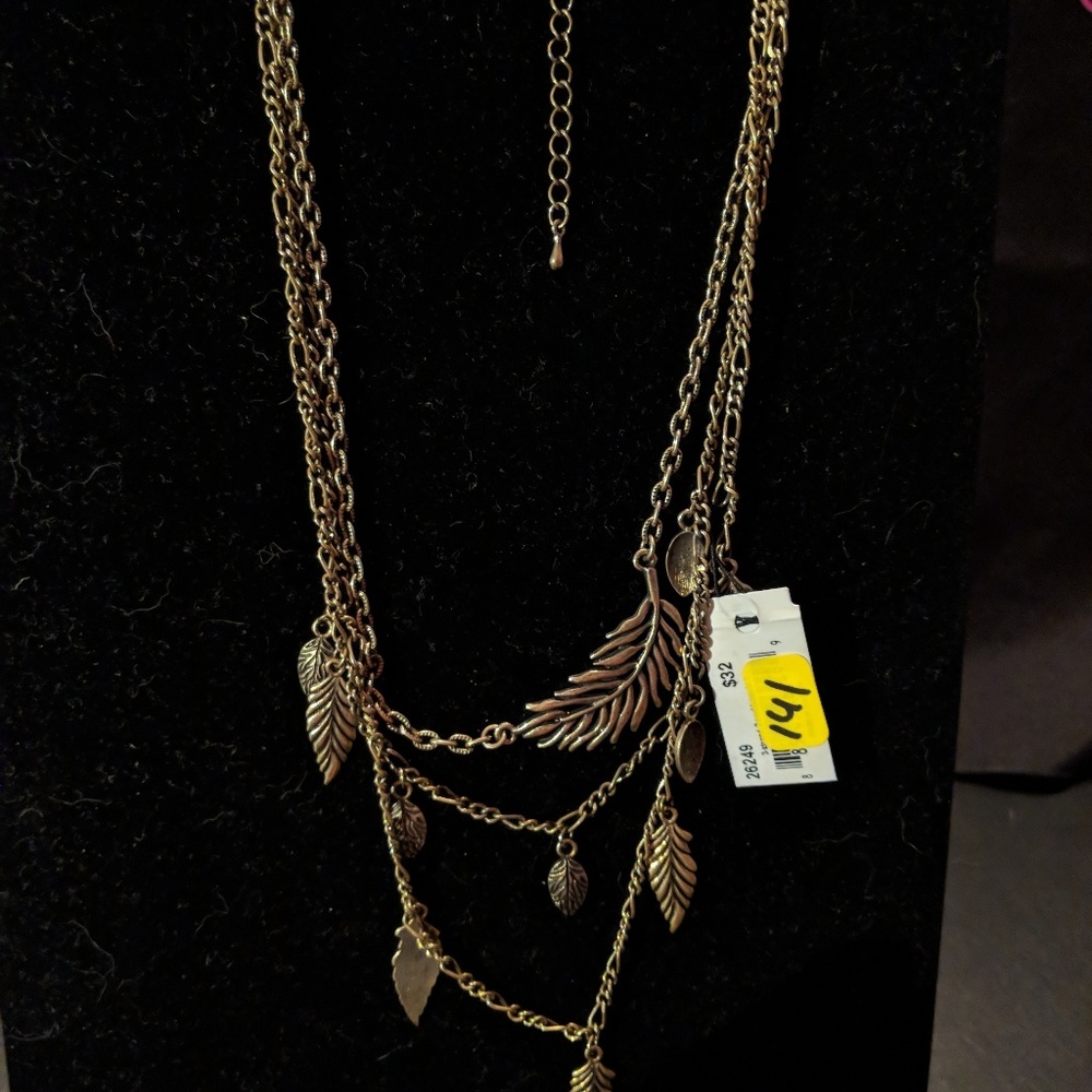 Cookie Lee multi layered necklace and earring set